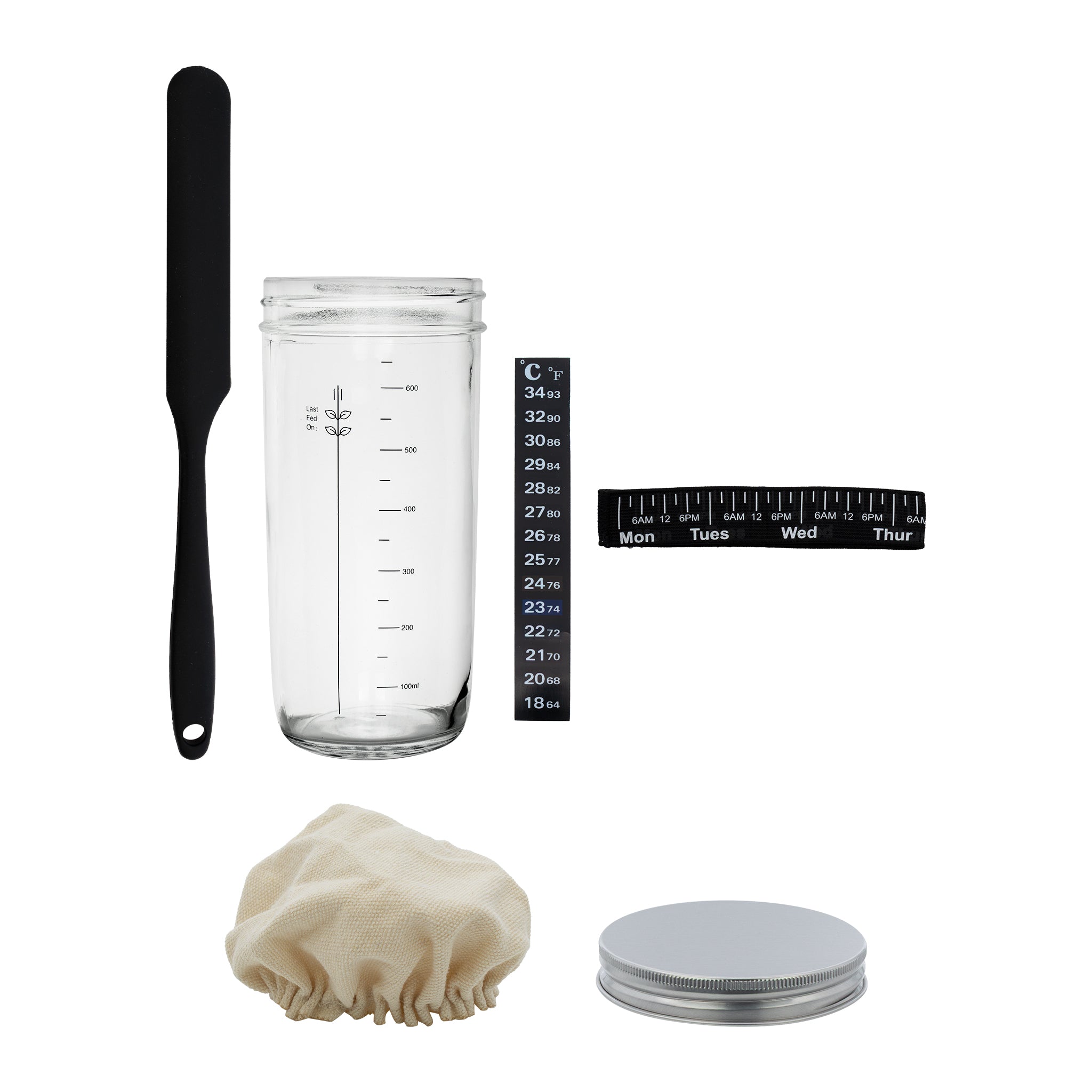 REGENT SOURDOUGH STARTER JAR KIT, 730ML