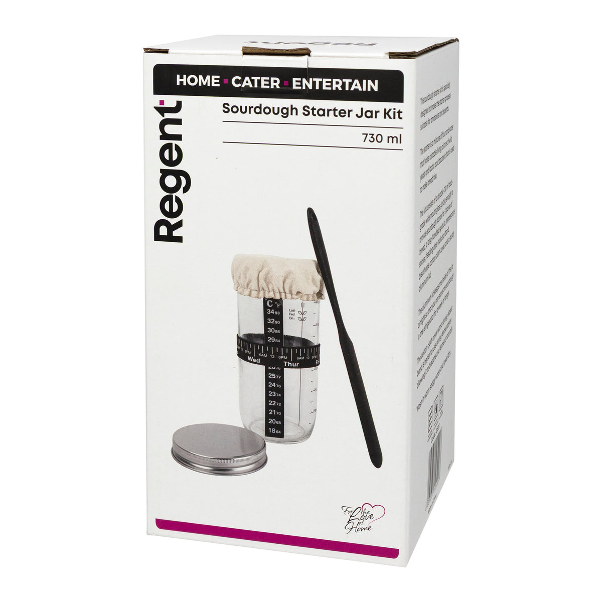REGENT SOURDOUGH STARTER JAR KIT, 730ML