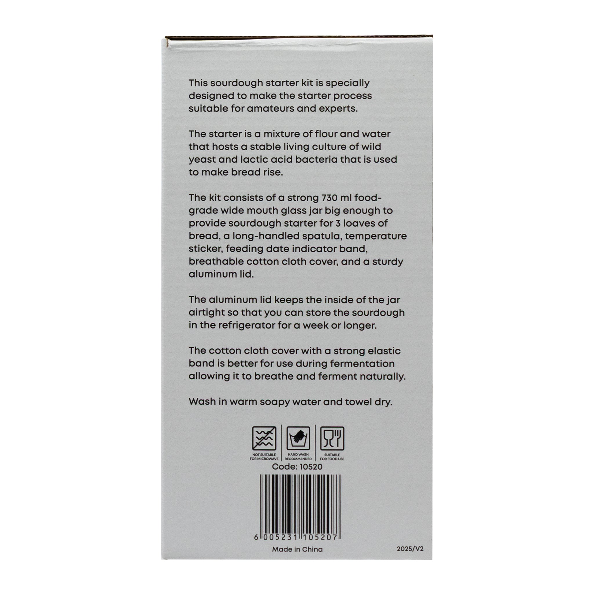 REGENT SOURDOUGH STARTER JAR KIT, 730ML