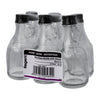 REGENT MINI GLASS BOTTLE WITH RING HANDLE AND BLACK LID 6PK, 40ML