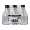 REGENT MINI GLASS BOTTLE WITH RING HANDLE AND BLACK LID 6PK, 40ML