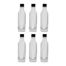 REGENT MINI GLASS BOTTLE WITH BLACK LID 6PK, 50ML