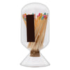 REGENT GLASS MATCHSTICK CLOCHE WITH STRIKER - INCLUDES 40 LONG-STEM MATCHES