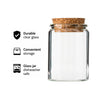 REGENT GLASS BOTTLES WITH CORK LIDS 4PK, 50ML