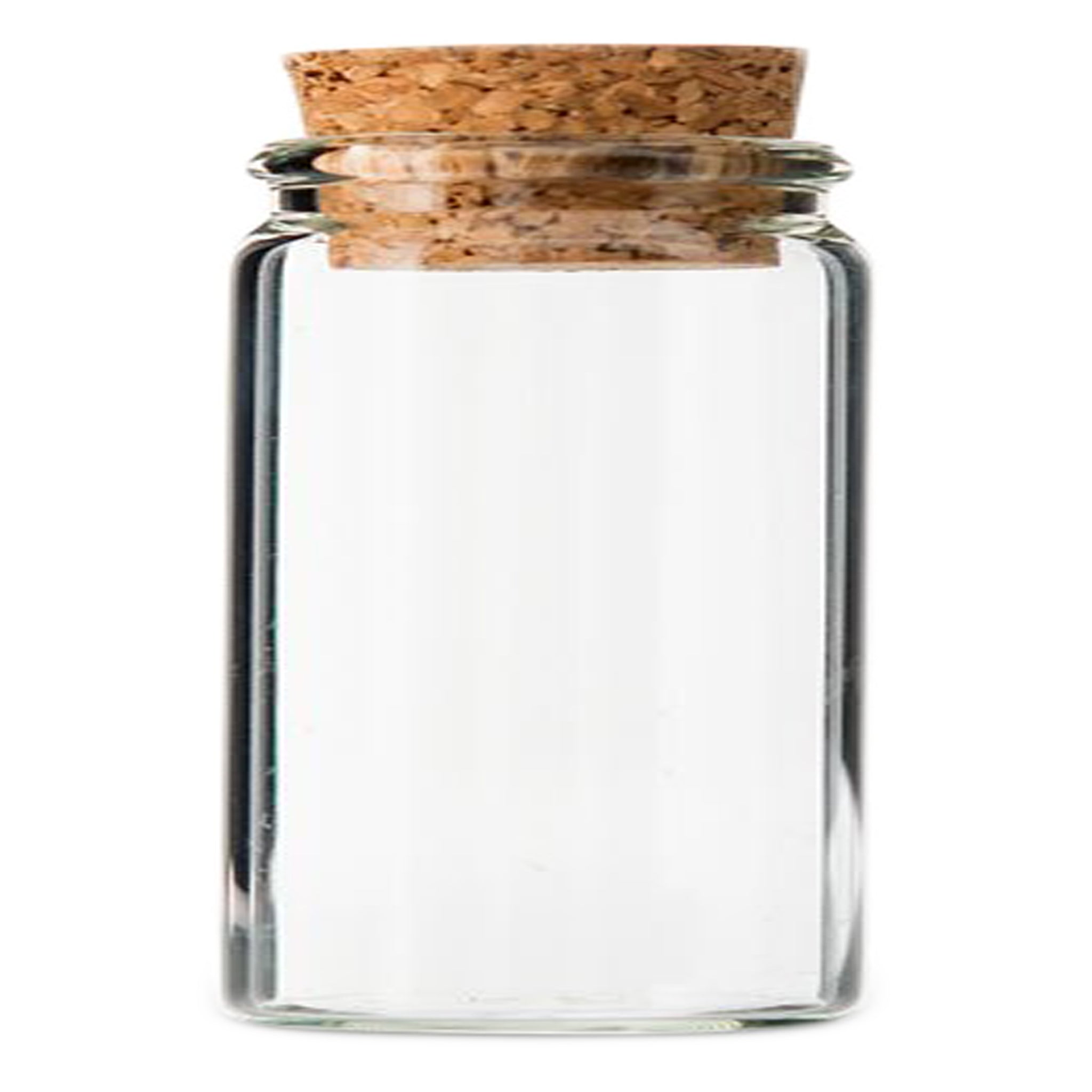 REGENT GLASS BOTTLES WITH CORK LIDS 4PK, 50ML