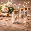 REGENT GLASS BOTTLES WITH CORK LIDS 4PK, 75ML