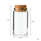 REGENT GLASS BOTTLES WITH CORK LIDS 4PCS, 75ML (47MM DIAX75MM)