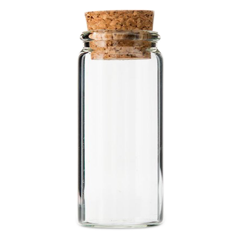 REGENT GLASS BOTTLES WITH CORK LIDS 4PCS, 110ML (47MM DIAX99MM)