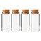 REGENT GLASS BOTTLES WITH CORK LIDS 4PCS, 110ML (47MM DIAX99MM)