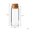 REGENT GLASS BOTTLES WITH CORK LIDS 4PCS, 160ML