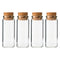 REGENT GLASS BOTTLES WITH CORK LIDS 4PCS, 160ML