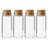 REGENT GLASS BOTTLES WITH CORK LIDS 4PCS, 160ML