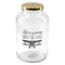 REGENT LIFE IS A JOURNEY GLASS STORAGE JAR WITH GOLD LID, 2LT (220X125MM DIA)