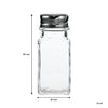 REGENT CLEOPATRA GLASS SALT & PEPPER SHAKERS 6 PACK, 70ML (90X40X40MM)