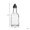 REGENT SQUARE BASE OIL & VINEGAR GLASS BOTTLE 6PK, 200ML