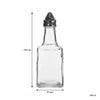 REGENT SQUARE BASE OIL & VINEGAR GLASS BOTTLE 6PK, 180ML