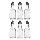 REGENT SQUARE BASE OIL & VINEGAR GLASS BOTTLE 6 PACK, 200ML (148X54X54MM)