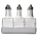 REGENT SQUARE BASE OIL & VINEGAR GLASS BOTTLE 6 PACK, 200ML (148X54X54MM)