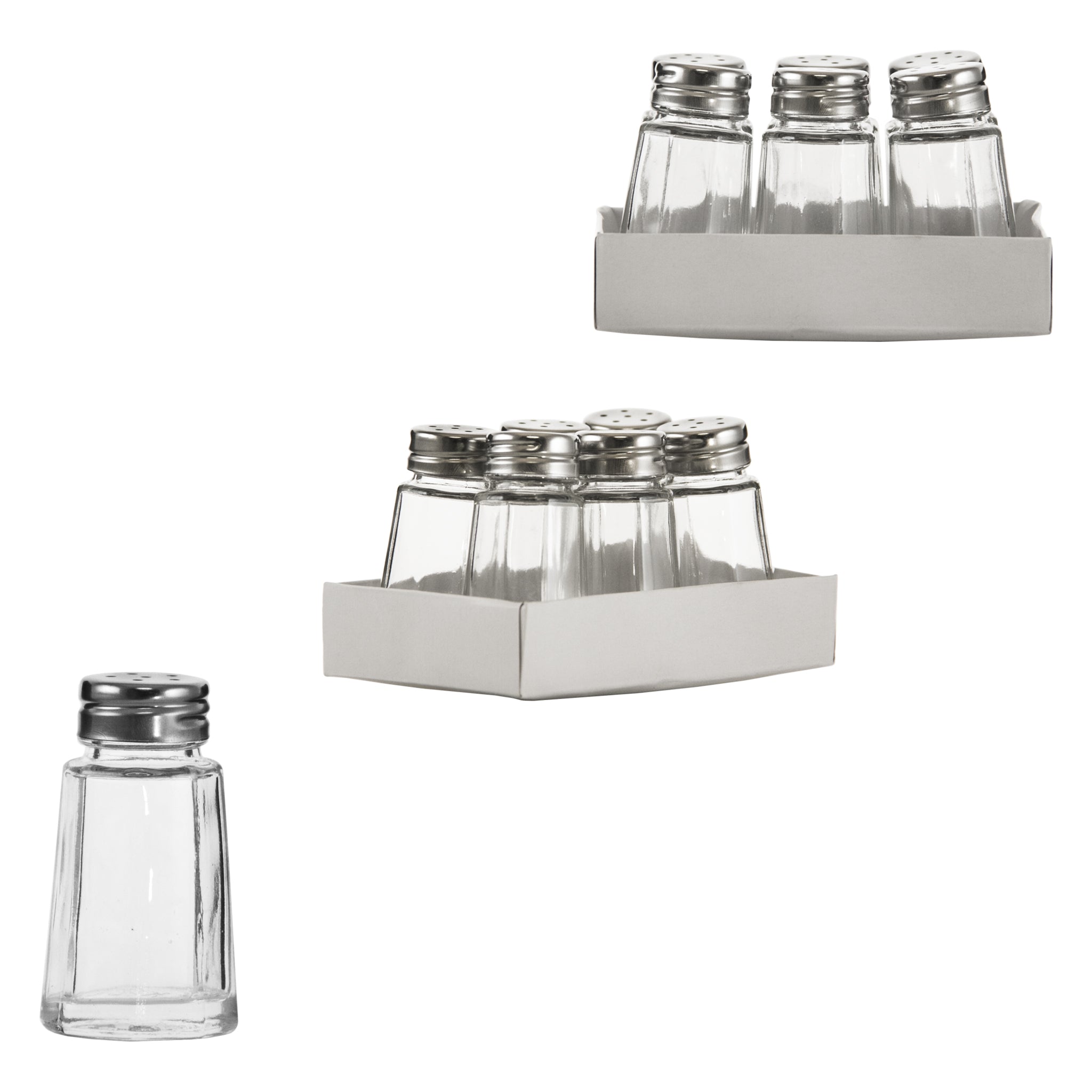REGENT SALT & PEPPER GLASS SHAKERS 6PK, 35ML