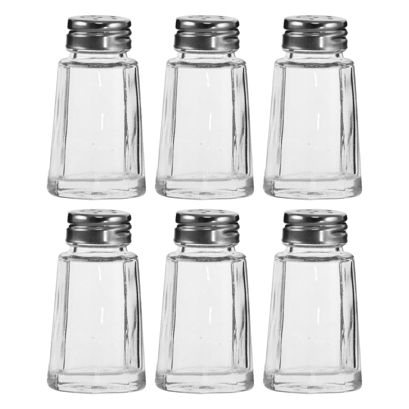 REGENT SALT & PEPPER GLASS SHAKERS 6 PACK, 35ML (68X38X38MM)