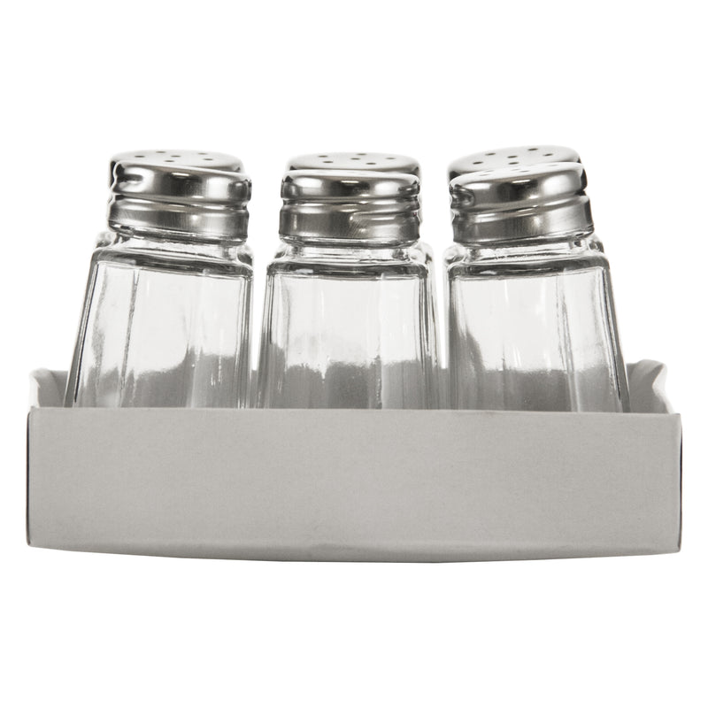 REGENT SALT & PEPPER GLASS SHAKERS 6 PACK, 35ML (68X38X38MM)