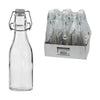 REGENT GLASS BOTTLES WITH WHITE CLIP TOP LIDS 6PK, 250ML