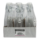 REGENT GLASS BOTTLES WITH WHITE CLIP TOP LIDS 6PK, 250ML