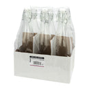 REGENT GLASS BOTTLES WITH WHITE CLIP TOP LIDS 6PK, 500ML