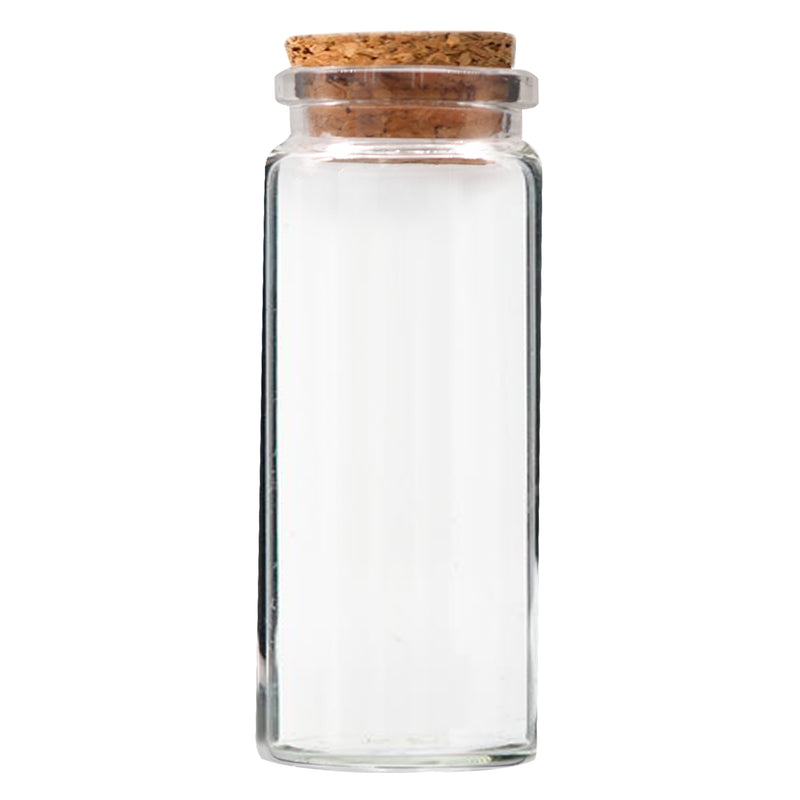 REGENT GLASS BOTTLES WITH CORK LIDS 4PCS, 70ML (90X37MM DIA)