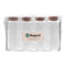 REGENT GLASS BOTTLES WITH CORK LIDS 4PCS, 70ML (90X37MM DIA)