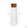 REGENT GLASS BOTTLES WITH CORK LIDS 4PK, 70ML