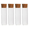REGENT GLASS BOTTLES WITH CORK LIDS 4PK, 70ML
