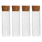 REGENT GLASS BOTTLES WITH CORK LIDS 4PCS, 70ML (37MM DIAX96MM)