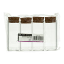 REGENT GLASS BOTTLES WITH CORK LIDS 4PK, 70ML
