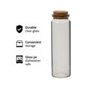 REGENT GLASS BOTTLES WITH CORK LIDS 4PK, 100ML
