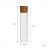 REGENT GLASS BOTTLES WITH CORK LIDS 4PCS, 100ML (37MM DIAX128MM)