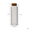REGENT GLASS BOTTLES WITH CORK LIDS 4PK, 100ML