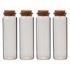 REGENT GLASS BOTTLES WITH CORK LIDS 4PK, 100ML