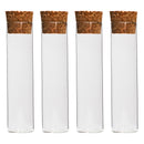 REGENT GLASS BOTTLES WITH CORK LIDS 4PCS, 100ML (37MM DIAX128MM)