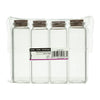 REGENT GLASS BOTTLES WITH CORK LIDS 4PK, 100ML