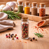 REGENT GLASS BOTTLES WITH CORK LIDS 12PK, 15ML