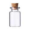 REGENT GLASS BOTTLES WITH CORK LIDS 12PCS, 15ML (22MM DIAX53MM)