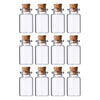 REGENT GLASS BOTTLES WITH CORK LIDS 12PK, 15ML