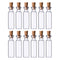 REGENT GLASS BOTTLES WITH CORK LIDS 12PCS, 20ML (22MM DIAX80MM)