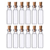 REGENT GLASS BOTTLES WITH CORK LIDS 12PCS, 20ML (22MM DIAX80MM)