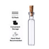 REGENT GLASS BOTTLES WITH CORK LIDS 12PK, 30ML