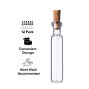 REGENT GLASS BOTTLES WITH CORK LIDS 12PK, 30ML