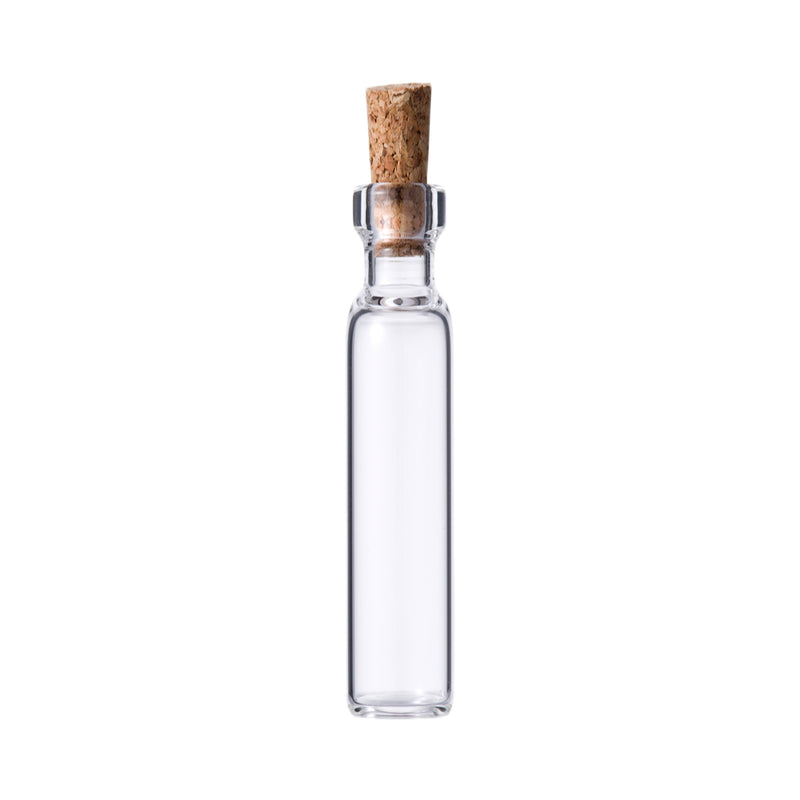 REGENT GLASS BOTTLES WITH CORK LIDS 12PCS, 30ML (22MM DIAX104MM)