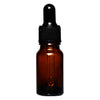 REGENT AMBER GLASS BOTTLE WITH BLACK PLASTIC DROPPER LID 4 PIECE, 10ML (25MM DIAX82MM)