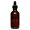 REGENT AMBER GLASS BOTTLE WITH BLACK PLASTIC DROPPER LID 4 PIECE, 60ML (37MM DIAX115MM)